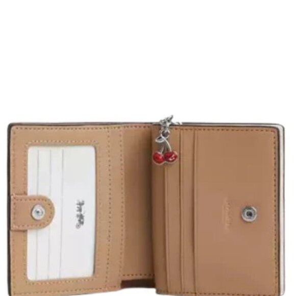 Coach Snap Wallet With Cherry Print CZ519 Chalk Multi - Picture 11 of 11